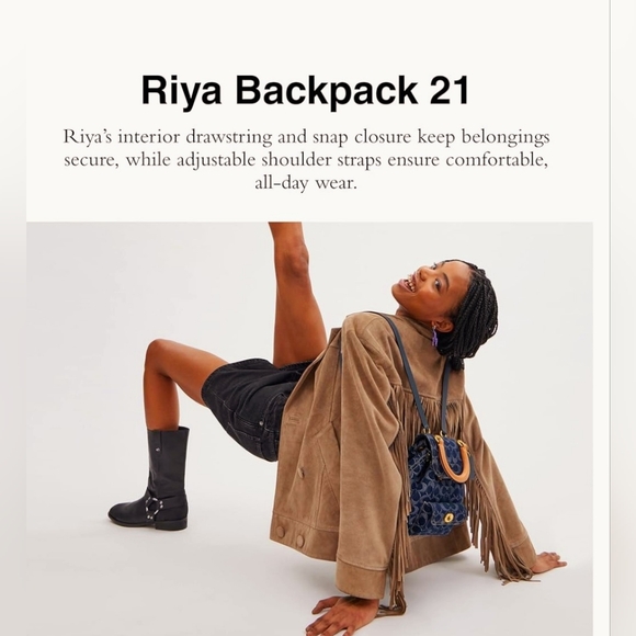 Coach Riya Backpack 21 in Signature Denim - Picture 15 of 15